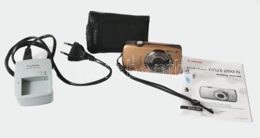 Canon Digital IXUS 200 IS fényképezőgép, működik, töltővel, leírással.