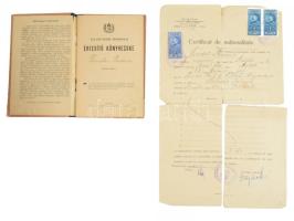 1907-1949 Finster Ferenc aradi kereskedő és családjának vegyes iratai, közte román állampolgársági b...