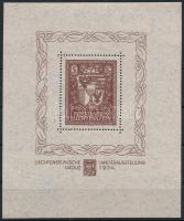 1934 Vaduz blokk Mi 1 postatiszta szignált luxus példány / mint never hinged luxury piece, signed (M...