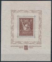 Liechtenstein 1934 Vaduz blokk Mi 1 (Mi EUR 2.000.-)