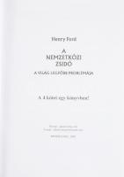 Ford, Henry: A nemzetközi zsidó. A világ legfőbb problémája. Békéscsaba, 2000, "Új Kékszalag&qu...