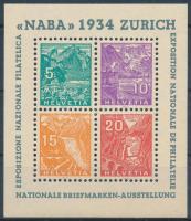 Svájc 1933 NABA blokk Mi 1 (Mi EUR 750.-)