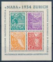 Svájc 1933 NABA blokk Mi 1 (Mi EUR 750.-)