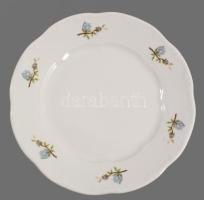 Zsolnay kékvirág mintás süteményes készlet, jelzett, teljes, h. 45 cm, d: 16,5 cm