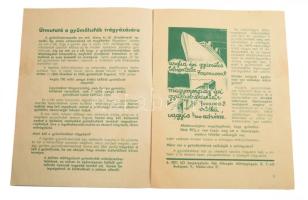 cca 1930-1940 3 db kertészeti prospektus és árjegyzék, változó állapotban, részben sérült, foltos