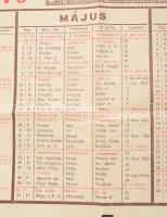 1948 Schramm Kristóf Lakk- és Festékgyárak reklám falinaptár, 49,5x68,5 cm