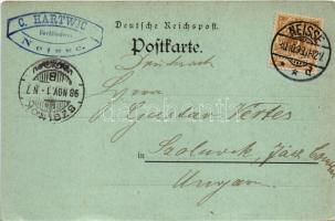 1898 Nysa, Neisse; Pfarrkirche ad St. Jacobum. Verlag Photograph Riedel vorm. Kensky / church at nig...