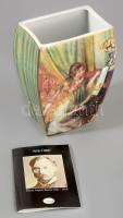 Goebel Artis Orbis kisváza, Auguste Renoir festményének reprodukciójával díszítve. Jelzett, hibátlan, m: 20,5 cm, certikáttal.