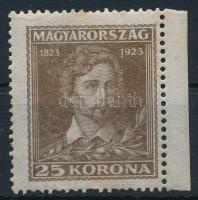 1923 Petőfi Sándor ívszéli 25K lemezhiba az 1923 évszám alatt (rozsdafoltok / stain spots)