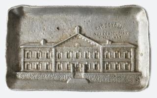 Diósgyőri Vas és Acélgyár alumínium tálka, 9x15 cm