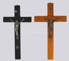 2 darab antik feszület, 30x16 cm