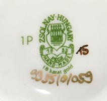 Zsolnay porcleán kis váza. Kézzel festett, jelzett, hibátlan 8 cm Eredeti dobozzal, leírással