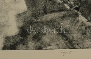 Kocsis Árpád (1914-1985): Eger, 1979. Montípia, papír, jelzett, paszpaartuban. 38x28 cm