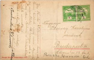 1916 Selmecbánya, Schemnitz, Banská Stiavnica; A Vöröskúti utcából. Joerges kiadása 1913. / street v...