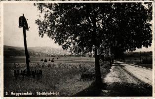 1943 Nagysomkút, Somcuta Mare; Törökfalvi út / road