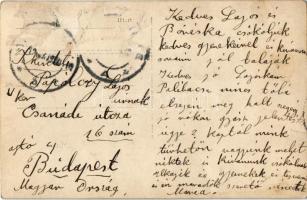 Nagybánya, Baia Mare; utca, templom / street, church. photo (gyűrődések / creases)