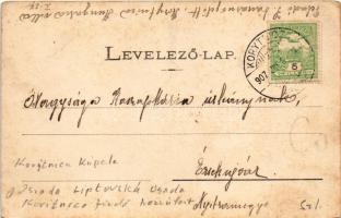 1907 Koritnyica, Korytnica; fedett sétány. Lechnitzky O. fénynyomdája kiadása 41. / promenade (fl)