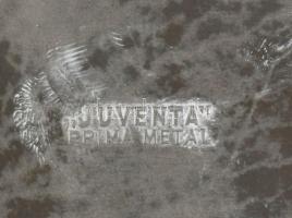 Juventa szecessziós ón kínáló, jelzett, d. 19,5 cm