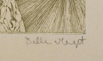 Balla Margit (1947-), 2 db mű egy lapon: Cím nélkül. Rézkarc, papír, jelzett. 8,5×8 (x2) cm