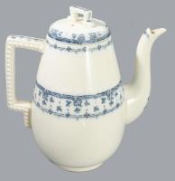 Stanley szecessziós angol kiöntő, cukortartó és 2 darab csésze alátéttel, jelzett, kopással, m:20 cm...