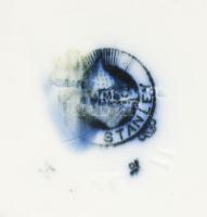 Stanley szecessziós angol kiöntő, cukortartó és 2 darab csésze alátéttel, jelzett, kopással, m:20 cm...