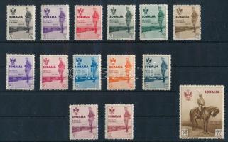 Olasz Szomália 1935 Mi 219-232 (Mi EUR 600.-) (elszineződött gumi / discoloured gum)