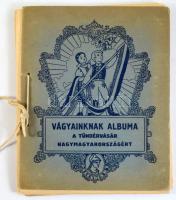 cca 1930 Vágyaink albuma, a Tündérvásár Nagymagyarországért gyűjtőalbum, nem teljes