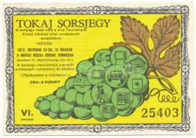 1972. "Tokaj sorsjegy VI. sorozat" 5Ft értékben T:F szép papír
