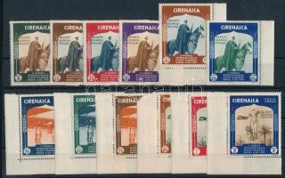 Cirenaica 1934 Mi 115-126 (Mi EUR 120.-) (elszineződött gumi / discoloured gum)