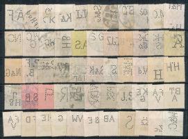 Deutsches Reich perfin bélyegek stecklapon