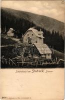 1902 Spital am Semmering (Steiermark), Schutzhaus am Stuhleck / chalet, tourist house (surface damage)