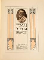 Jókai album. Képek, adatok, okmányok Jókai Mór életéből. A Pesti Napló előfizetőinek készült kiadás. (Bp., 1909), Pesti Napló (Hornyánszky-ny.), 140 p.+ 10 (műmellékletek, a képek előtt feliratozott hártyapapírokkal) t. Gazdag szövegközti és egészoldalas képanyaggal illusztrálva. Kiadói aranyozott, dombornyomott, szecessziós egészvászon-kötés, kissé kopottas állapotban.