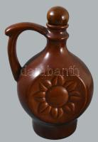 Retro italos palack dugóval, hibátlan, m: 26 cm