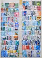 Japán, Kanada, Kuba, Mexikó, Szingapúr, Új-Zéland, USA stb., kb 13-15.000 db bélyeg régi 16 lapos nagy berakóban