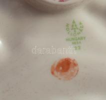 Hollóházi porcelán BM Határőrség plakett. Kézzel festett, jelzett, hibátlan, 16x16 cm, dobozában