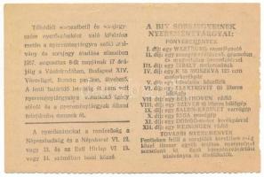 1957. "Budapesti Ipari Vásár" tárgysorsjáték sorsjegye 3Ft értékben "L sorozat" ...