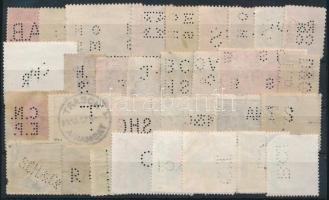 Perfin bélyegek stecklapon