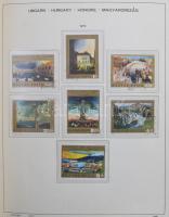 1965-1980 Magyar gyűjteménykezdemény csavaros Schaubek albumban filázva teljes és hiányos sorokkal, darabokkal, blokkok nélkül