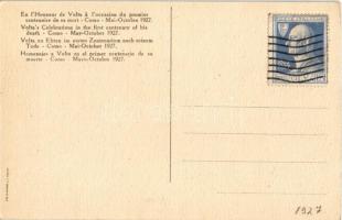 Como, Onoranze a Volta nel 1. Centenario della Morte. Alto patronato di S. M. il re, presidenti B. M...