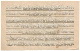 1942. "49. Magyar Királyi Osztálysorsjáték" 1. osztály egynyolcad sorsjegye "A",...