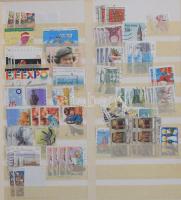 Irán, Izrael, Ausztrália, Dél-Amerika, Japán, India stb néhány ezer db bélyeg 3 db nagy berakóban