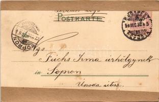 Die Fram nach der grossen Eispressung am 10. Januar 1895. Aus "Nansen, in Nacht und Eis" M...