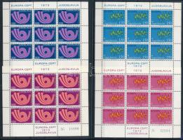 1972-1973 Európa CEPT Mi 1457-1458 + 1507-1508 2 kisívpár