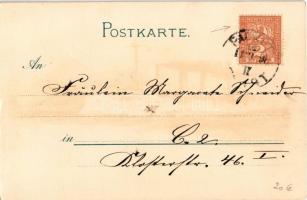 1898 Kaiserliche Marine Kreuzer "Kaiserin Augusta" Norwegischer Fjord. Meissner &amp; ...