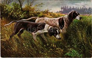 Vadászkutyák / Hunting dogs. T.S.N. Serie 1823. (6 Dess.)