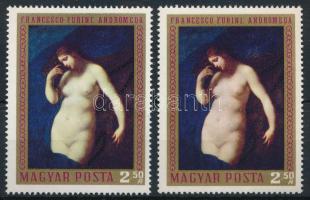 1970 Festmények (VIII.) 2,50Ft 2 eltérő színű bélyeg