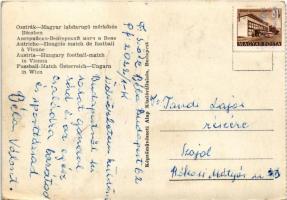 Osztrák-Magyar labdarúgó mérkőzés Bécsben, foci. Képzőművészeti Alap / Austria-Hungary football matc...