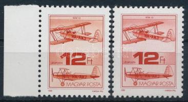 1988 Repüléstörténet 12Ft ívszéli bélyeg matt gumival (20.000)