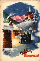 Boldog karácsonyi ünnepeket! / Hungarian Christmas greeting s: Bozó (fl)