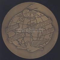 1980. "Magyar Távirati Iroda" nagyalakú Br emlékplakettje díszdobozban T:I